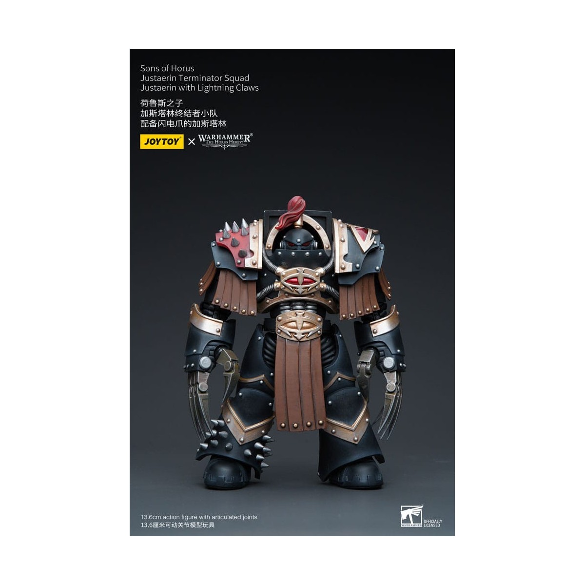 JoyToy - Figli di Horus - Squadra Terminator di Justaerin - Justaerin con artigli da fulmine 1/18 - L'Eresia di Horus
