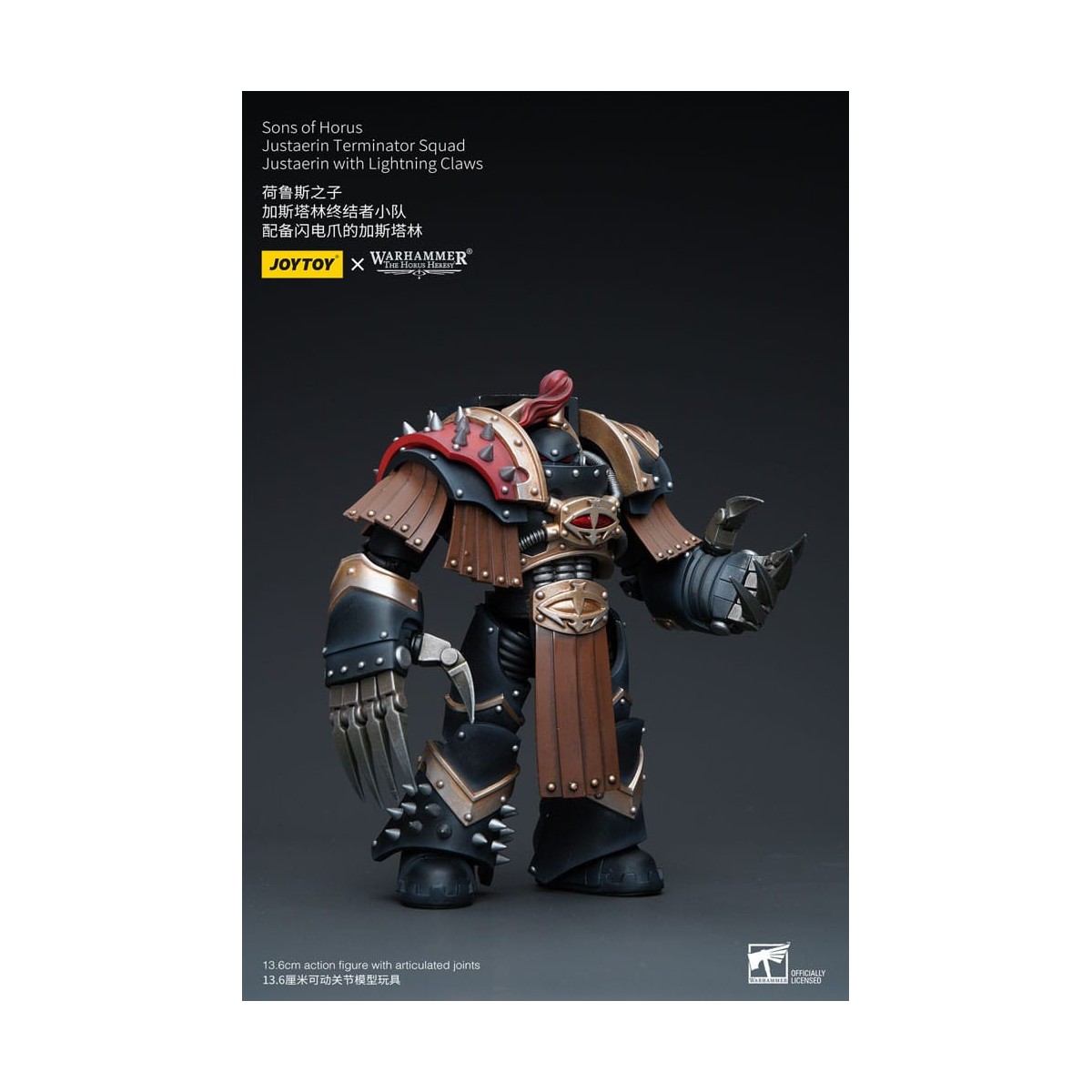 JoyToy - Figli di Horus - Squadra Terminator di Justaerin - Justaerin con artigli da fulmine 1/18 - L'Eresia di Horus