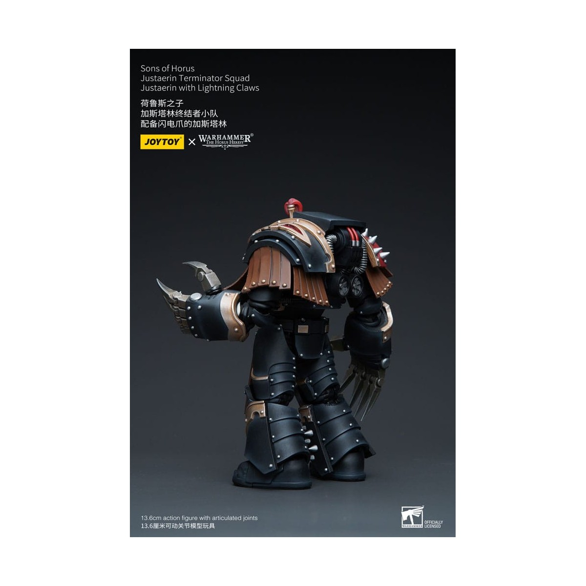 JoyToy - Figli di Horus - Squadra Terminator di Justaerin - Justaerin con artigli da fulmine 1/18 - L'Eresia di Horus