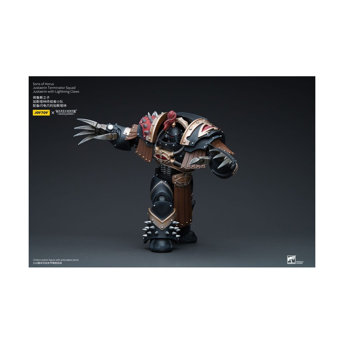 JoyToy - Figli di Horus - Squadra Terminator di Justaerin - Justaerin con artigli da fulmine 1/18 - L'Eresia di Horus