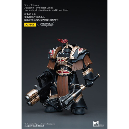JoyToy - Figli di Horus - Squadra di Terminator Justaerin - Justaerin con Multi-melta e Power Maul 1/18 - L'Eresia di Horus