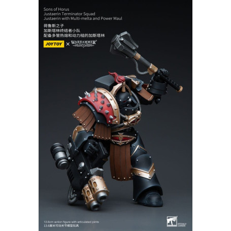 JoyToy - Figli di Horus - Squadra di Terminator Justaerin - Justaerin con Multi-melta e Power Maul 1/18 - L'Eresia di Horus