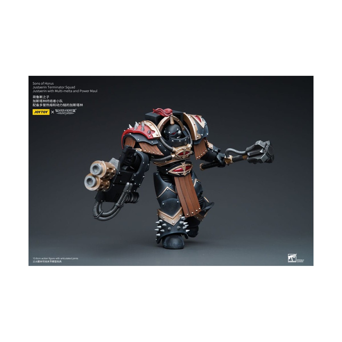JoyToy - Figli di Horus - Squadra di Terminator Justaerin - Justaerin con Multi-melta e Power Maul 1/18 - L'Eresia di Horus