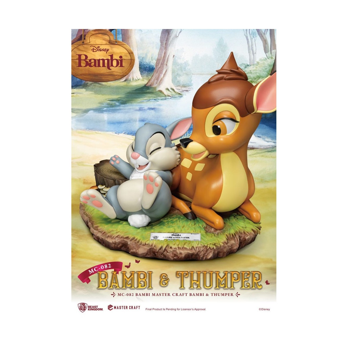 Regno delle bestie Disney - Master Craft Bambi & Panpan - Thumper