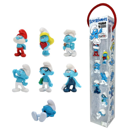 Plastoy - TUBO SCHTROUMPFS - 7 Figurine