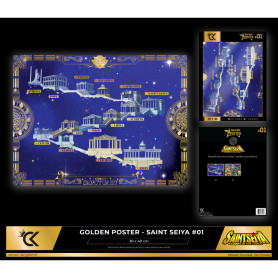 Cartoon Kingdom - Poster Santuario d'oro di Saint Seiya 40X30cm - I Cavalieri dello Zodiaco
