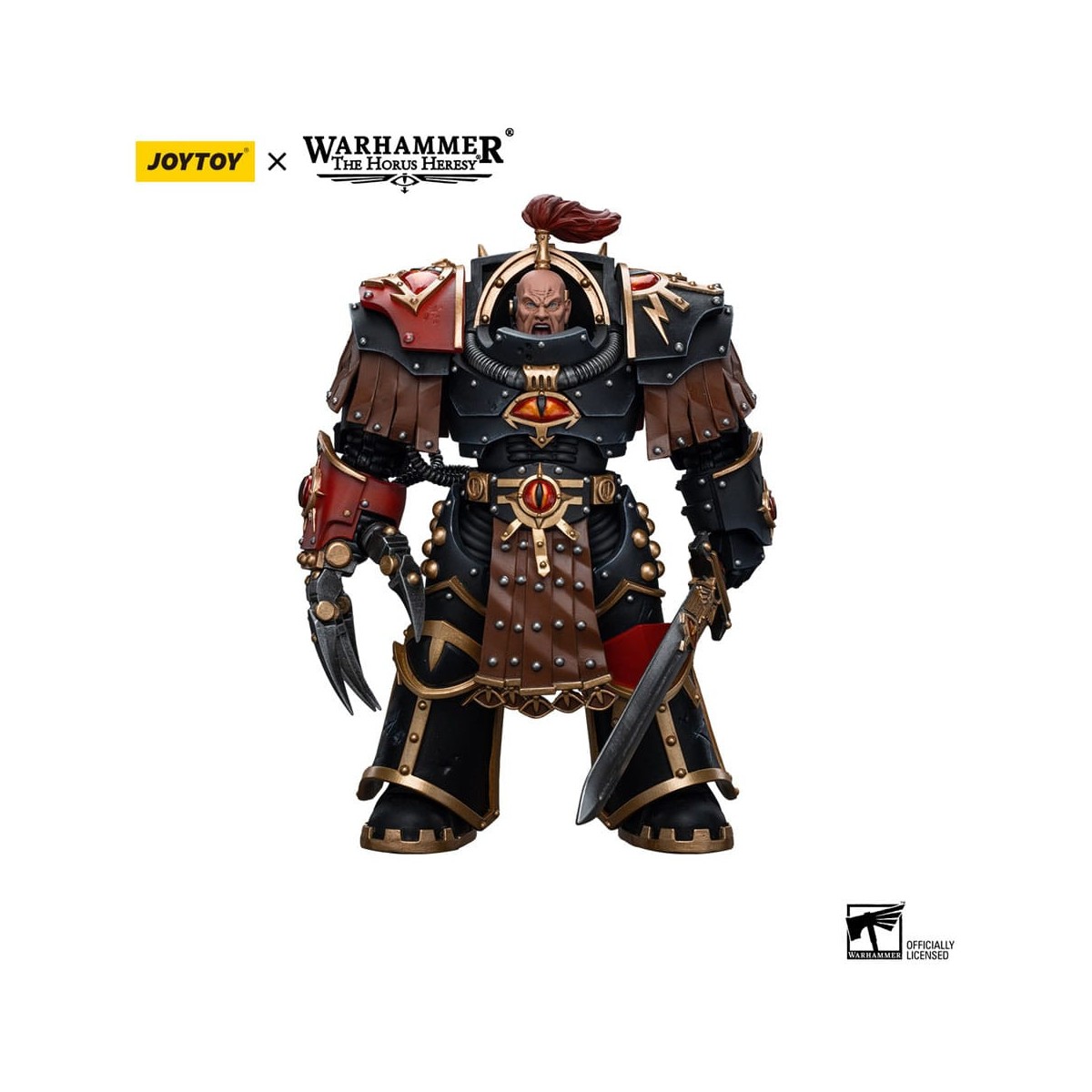 JoyToy Space Marine - Figli di Horus - Ezekyle Abaddon Primo Capitano della XVlth Legion - 1/18 - Warhammer L'Eresia di Horus