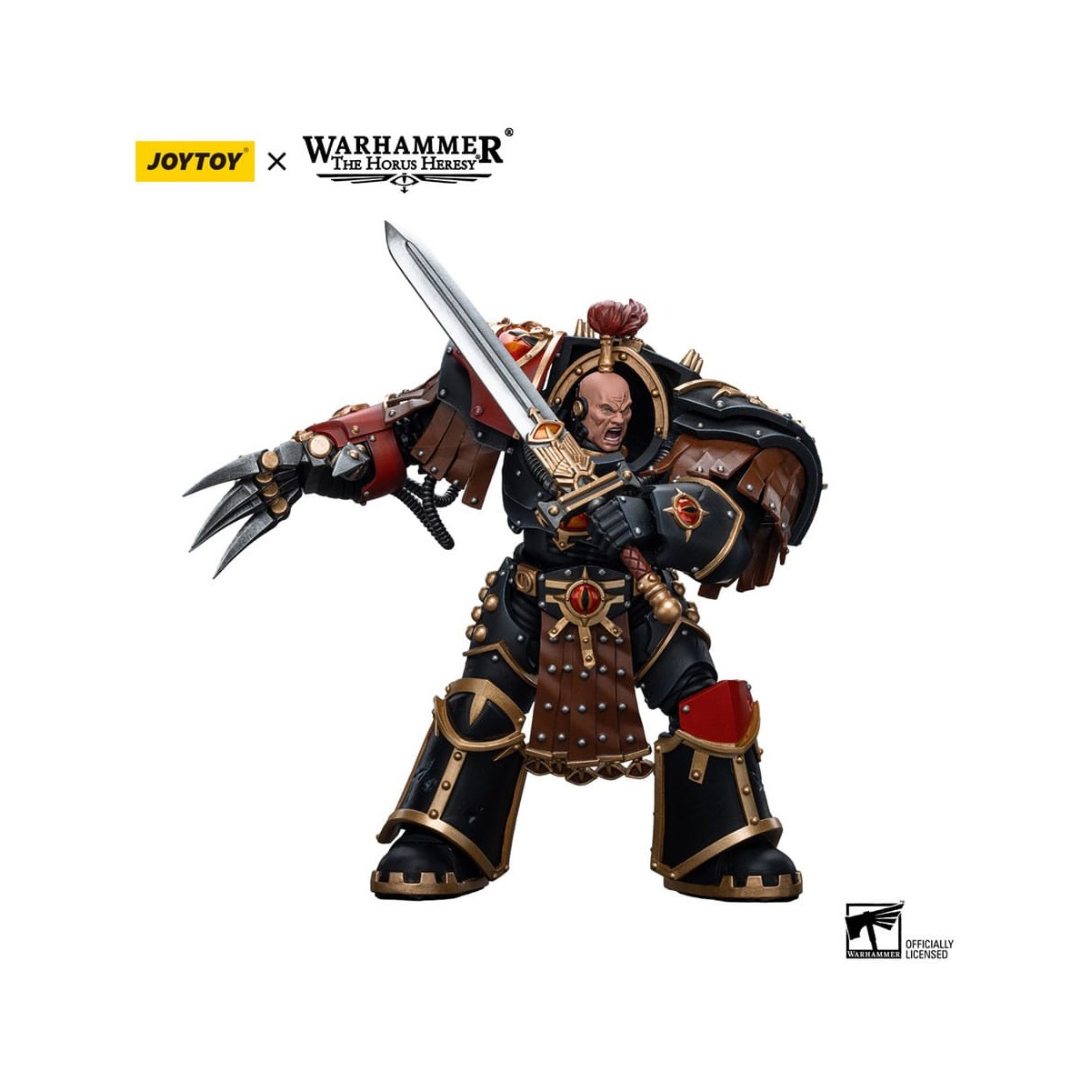 JoyToy Space Marine - Figli di Horus - Ezekyle Abaddon Primo Capitano della XVlth Legion - 1/18 - Warhammer L'Eresia di Horus