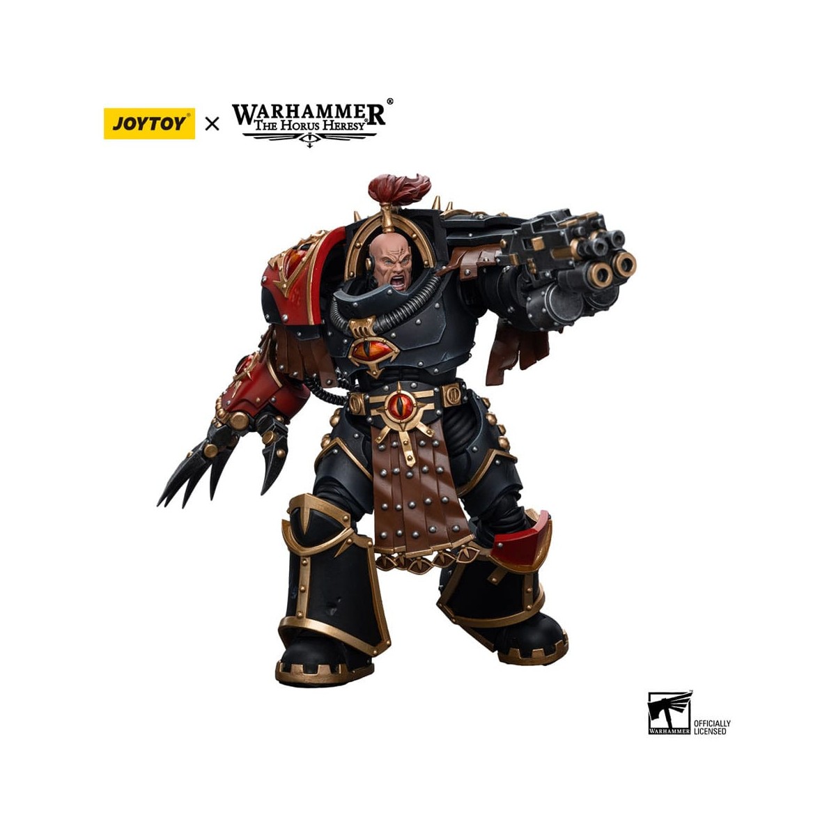 JoyToy Space Marine - Figli di Horus - Ezekyle Abaddon Primo Capitano della XVlth Legion - 1/18 - Warhammer L'Eresia di Horus