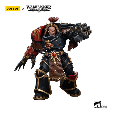 JoyToy Space Marine - Figli di Horus - Ezekyle Abaddon Primo Capitano della XVlth Legion - 1/18 - Warhammer L'Eresia di Horus