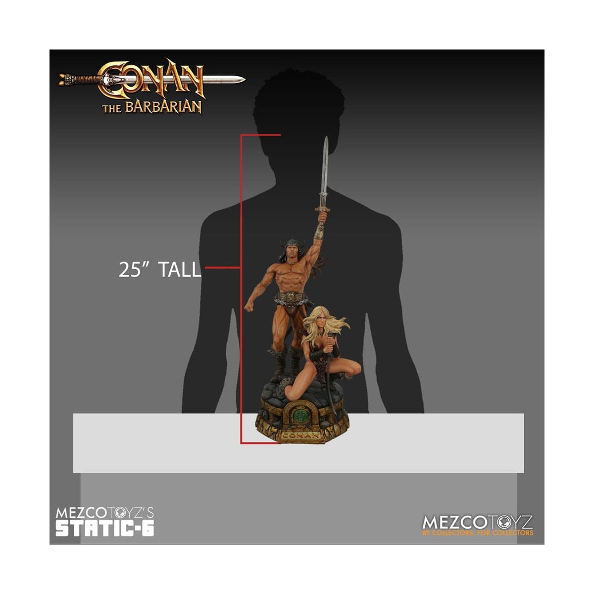 Mezco - Statua Static 6 - Conan il barbaro (1982) 1/6