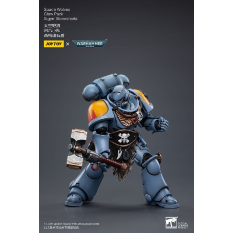 JoyToy Space Marine - Lupi Spaziali - Pacchetto Artiglio Sigyrr Stoneshield 1/18 - Warhammer 40K
