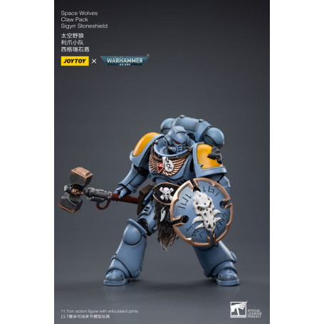 JoyToy Space Marine - Lupi Spaziali - Pacchetto Artiglio Sigyrr Stoneshield 1/18 - Warhammer 40K