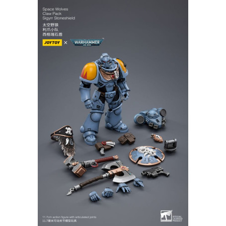 JoyToy Space Marine - Lupi Spaziali - Pacchetto Artiglio Sigyrr Stoneshield 1/18 - Warhammer 40K