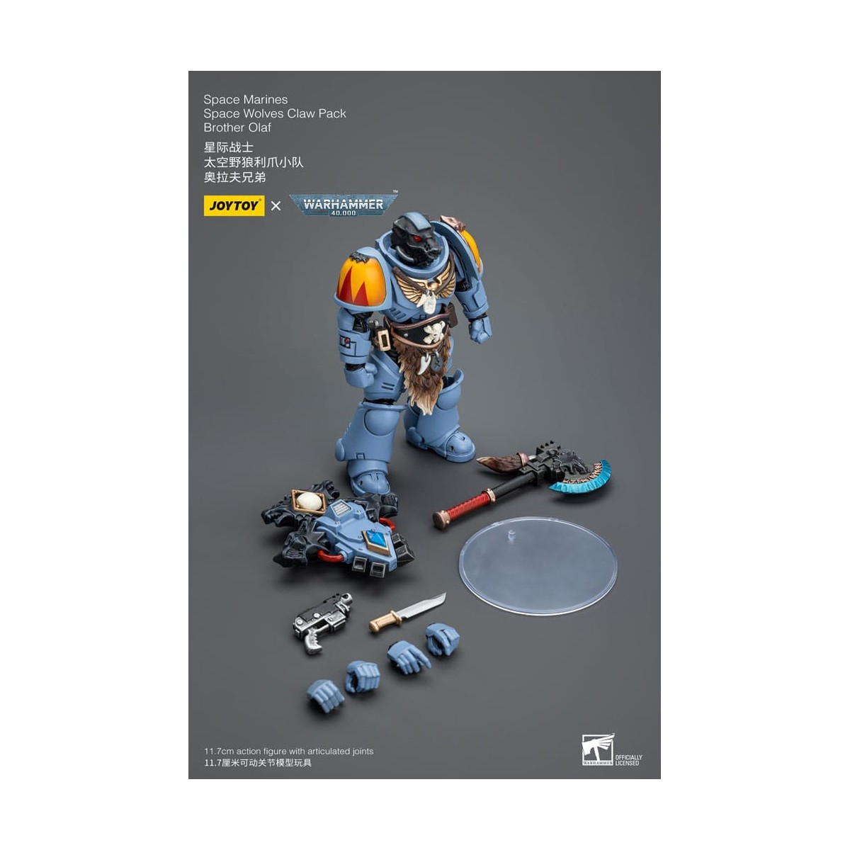 JoyToy Space Marine - Lupi Spaziali - Pacchetto Artiglio Fratello Olaf 1/18 - Warhammer 40K