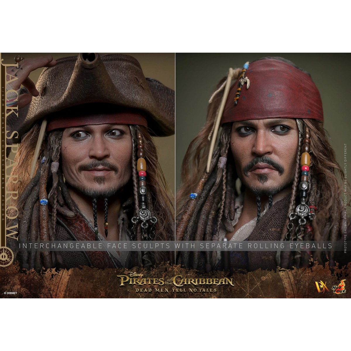 Hot Toys Pirati dei Caraibi - Jack Sparrow Edizione da Collezione - Gli uomini morti non raccontano storie