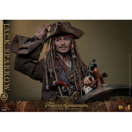 Hot Toys Pirati dei Caraibi - Jack Sparrow Edizione Deluxe - I morti non raccontano storie