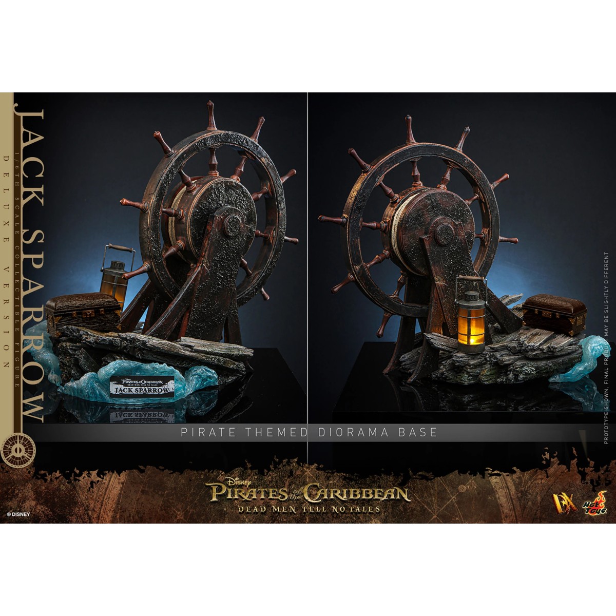 Hot Toys Pirati dei Caraibi - Jack Sparrow Edizione Deluxe - I morti non raccontano storie