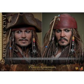 Hot Toys Pirati dei Caraibi - Jack Sparrow Edizione Deluxe - I morti non raccontano storie