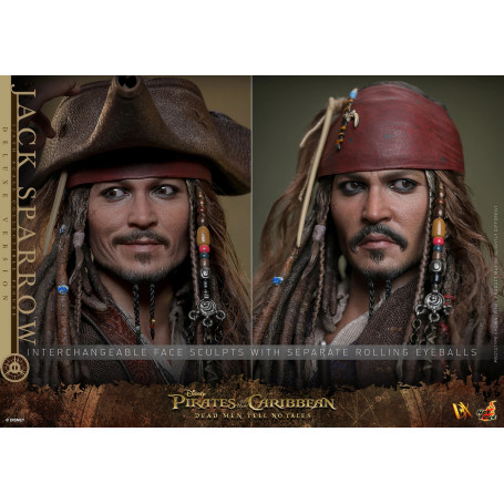 Hot Toys Pirati dei Caraibi - Jack Sparrow Edizione Deluxe - I morti non raccontano storie