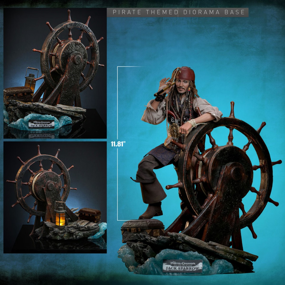 Hot Toys Pirati dei Caraibi - Jack Sparrow Edizione Deluxe - I morti non raccontano storie