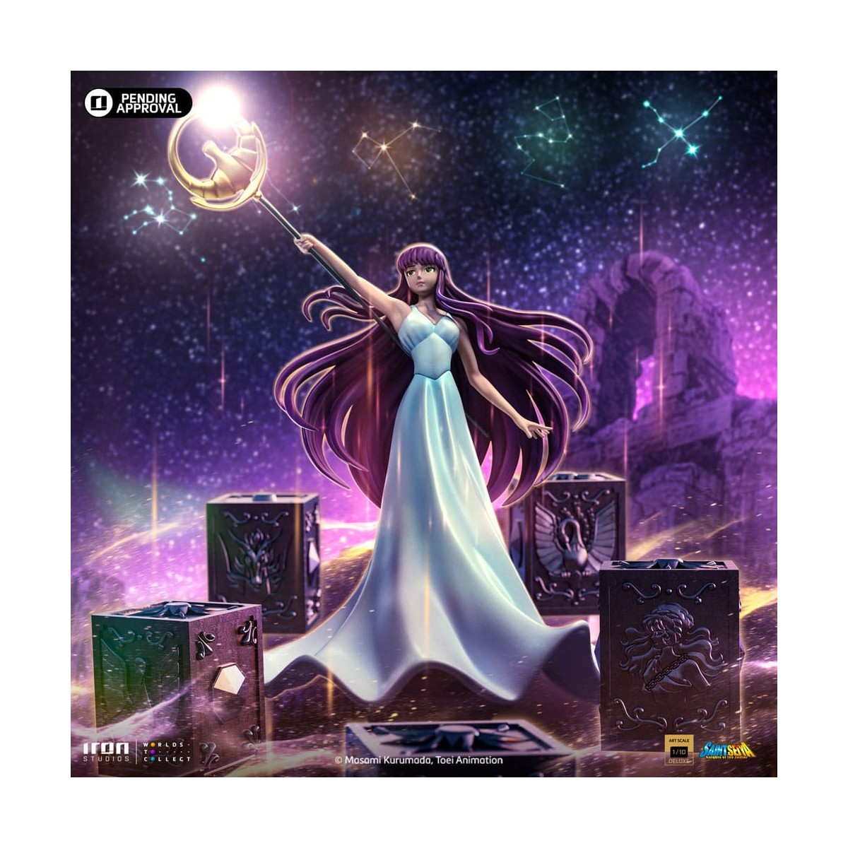 Iron Studios - Saint Seiya - Scala artistica deluxe Saori Kiddo 1/10 - Cavalieri dello zodiaco