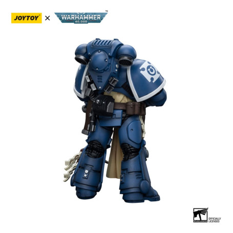 JoyToy - Space Marines - Ultramarines - Sternguard Veterano con fucile a otturatore automatico 1/18 - Warhammer 40K
