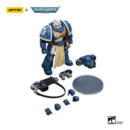 JoyToy - Space Marines - Ultramarines - Sternguard Veterano con fucile a otturatore automatico 1/18 - Warhammer 40K