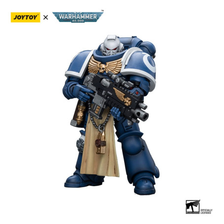 JoyToy - Space Marine - Ultramarines - Sternguard Veterano con fucile a otturatore 1/18 - Warhammer 40K