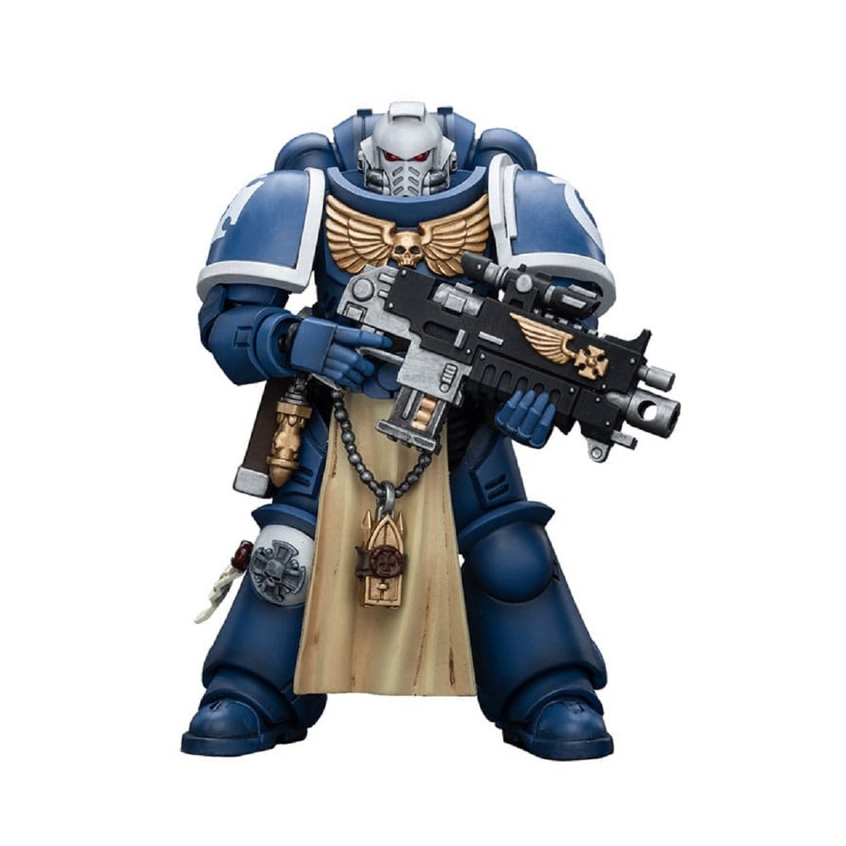 JoyToy - Space Marine - Ultramarines - Sternguard Veterano con fucile a otturatore 1/18 - Warhammer 40K