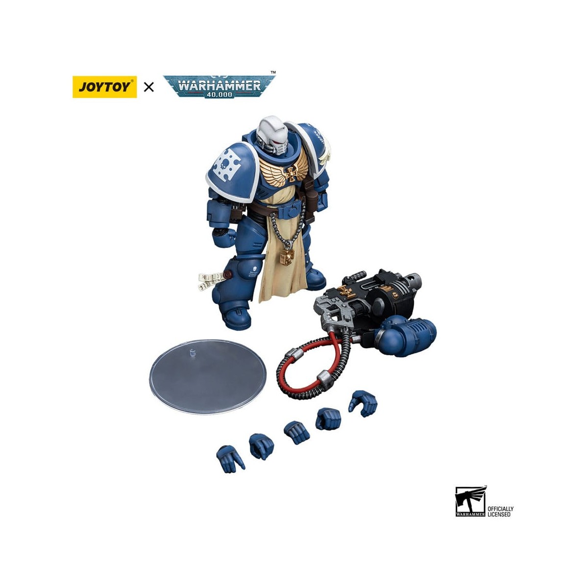 JoyToy - Space Marines - Ultramarines - Sternguard Veterano con Bolter Pesante 1/18 - Warhammer 40K