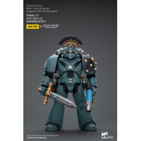 JoyToy Space marines - Figli di Horus - Sergente della squadra tattica MKIV con spada di potere 1/18 - Warhammer 40K