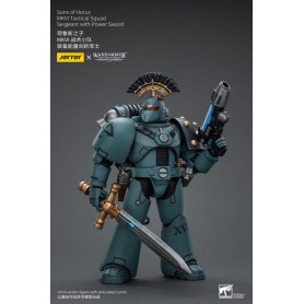 JoyToy Space marines - Figli di Horus - Sergente della squadra tattica MKIV con spada di potere 1/18 - Warhammer 40K