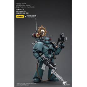 JoyToy Space marines - Figli di Horus - MKIV Squadra tattica legionaria con legionario con Nunzio Vox 1/18 - Warhammer 40K