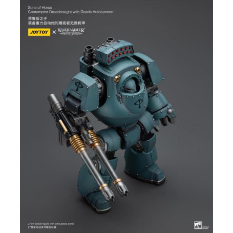 JoyToy Space marines - Figli di Horus - Contemptor Dreadnought con autocannone Gravis 1/18 - L'Eresia di Horus
