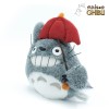 Peluche Casa Ghibli Totoro con ombrello rosso - Il mio vicino Totoro