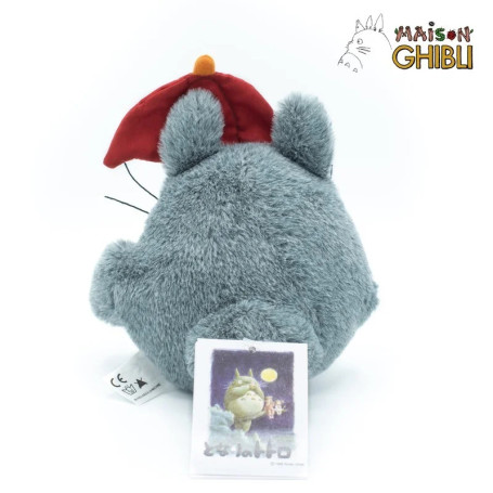 Peluche Casa Ghibli Totoro con ombrello rosso - Il mio vicino Totoro
