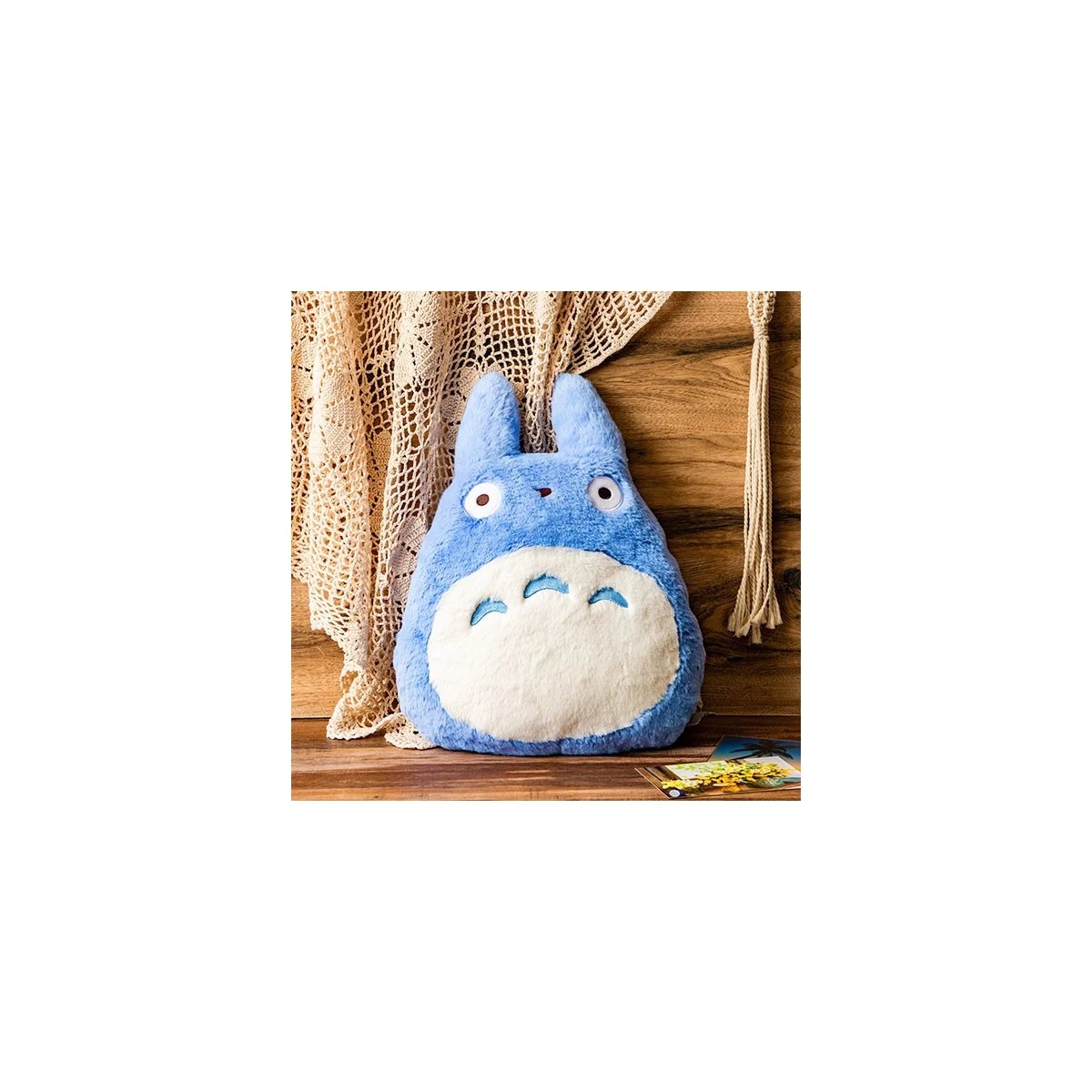 Cuscino Maison Ghibli Nakayoshi Totoro Blu - Il mio vicino Totoro