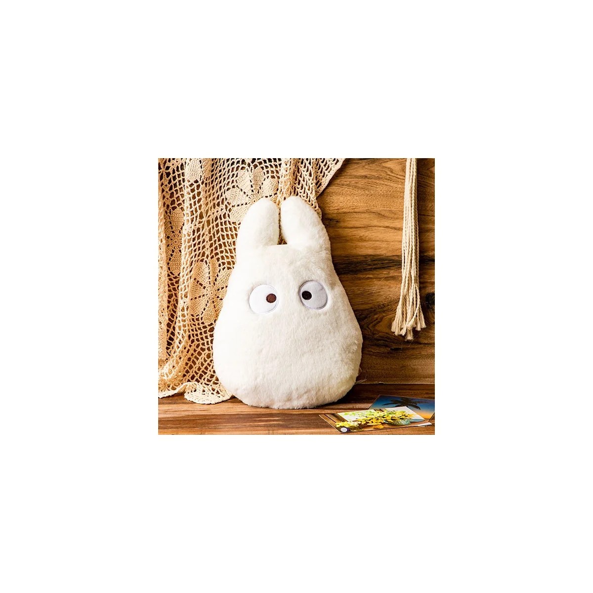 Cuscino Maison Ghibli Nakayoshi Totoro bianco - Il mio vicino Totoro