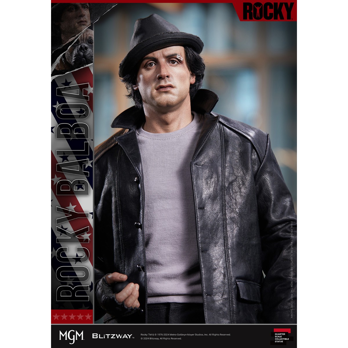 Statua Blitzway 1/4 di Rocky ibrido - Sylvester Stallone
