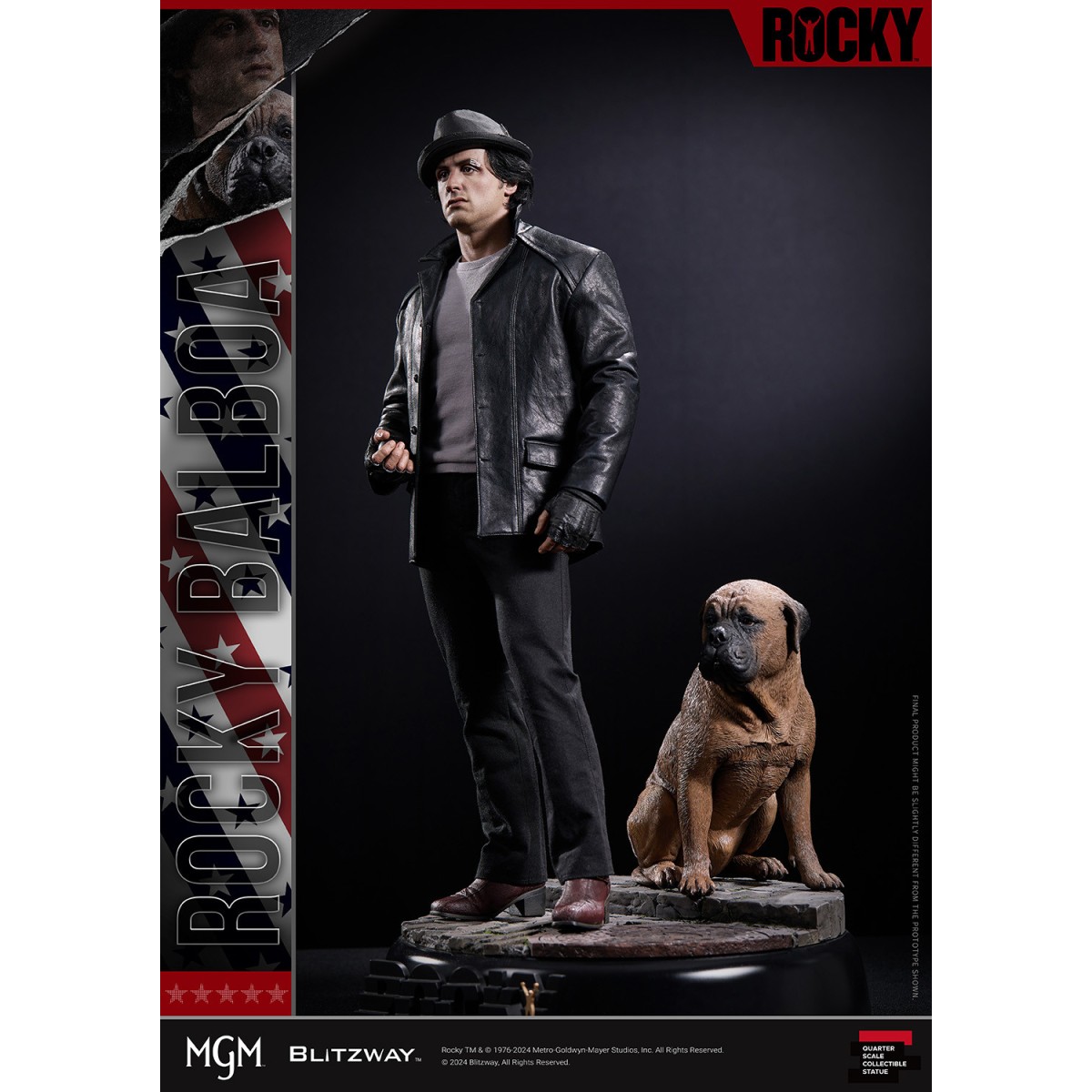 Statua Blitzway 1/4 di Rocky ibrido - Sylvester Stallone