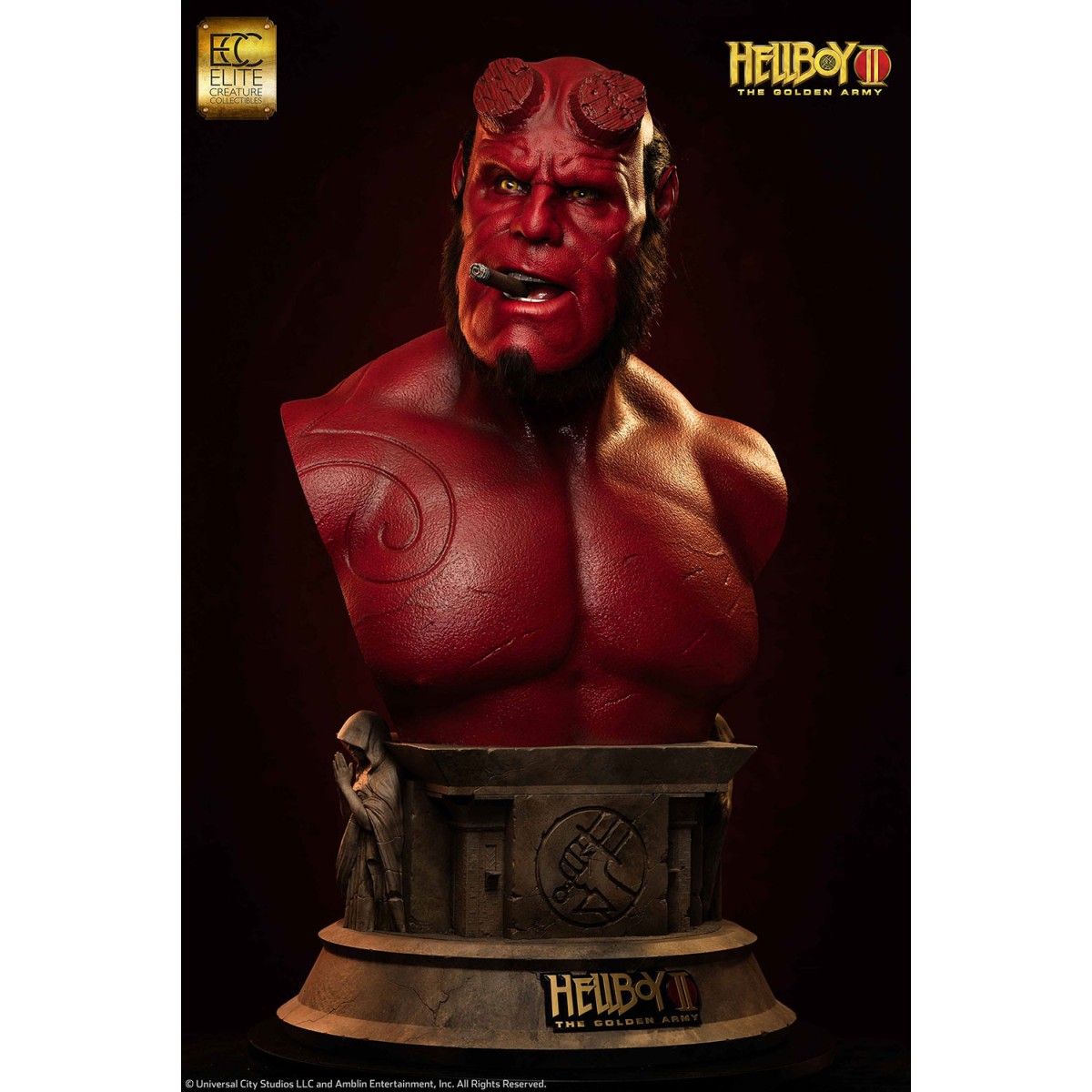 Creatura d'élite Toynami - HELLBOY BUST 1:1 - Hellboy II