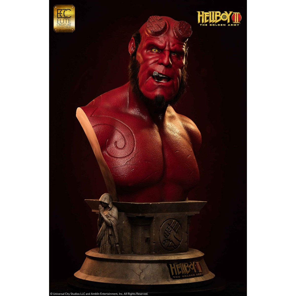 Creatura d'élite Toynami - HELLBOY BUST 1:1 - Hellboy II