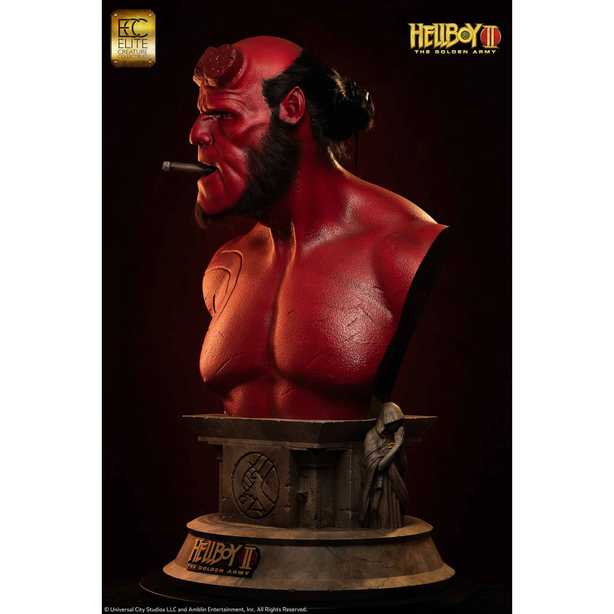 Creatura d'élite Toynami - HELLBOY BUST 1:1 - Hellboy II