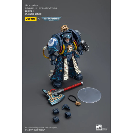 JoyToy - Space Marine - Ultramarines - Bibliotecario in armatura Terminator 1/18 - Warhammer 40K