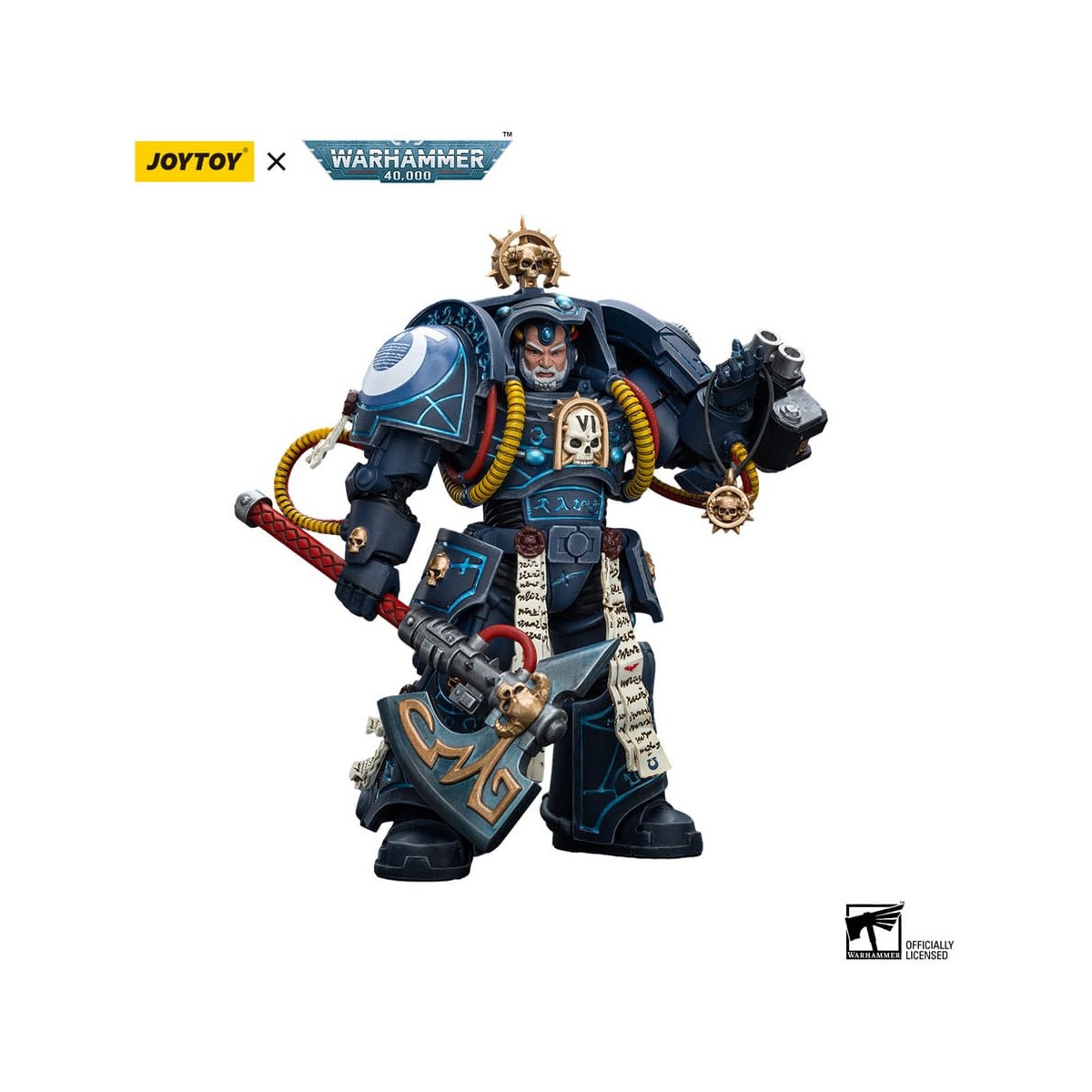 JoyToy - Space Marine - Ultramarines - Bibliotecario in armatura Terminator 1/18 - Warhammer 40K