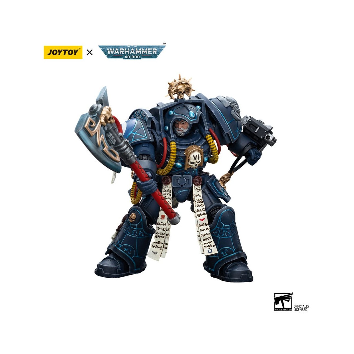 JoyToy - Space Marine - Ultramarines - Bibliotecario in armatura Terminator 1/18 - Warhammer 40K