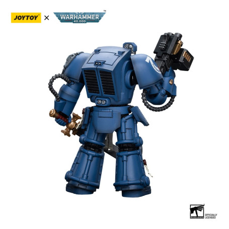 JoyToy - Ultramarines - Sergente della squadra Terminator con spada elettrica e teletrasporto Homer 1/18 - WH40K