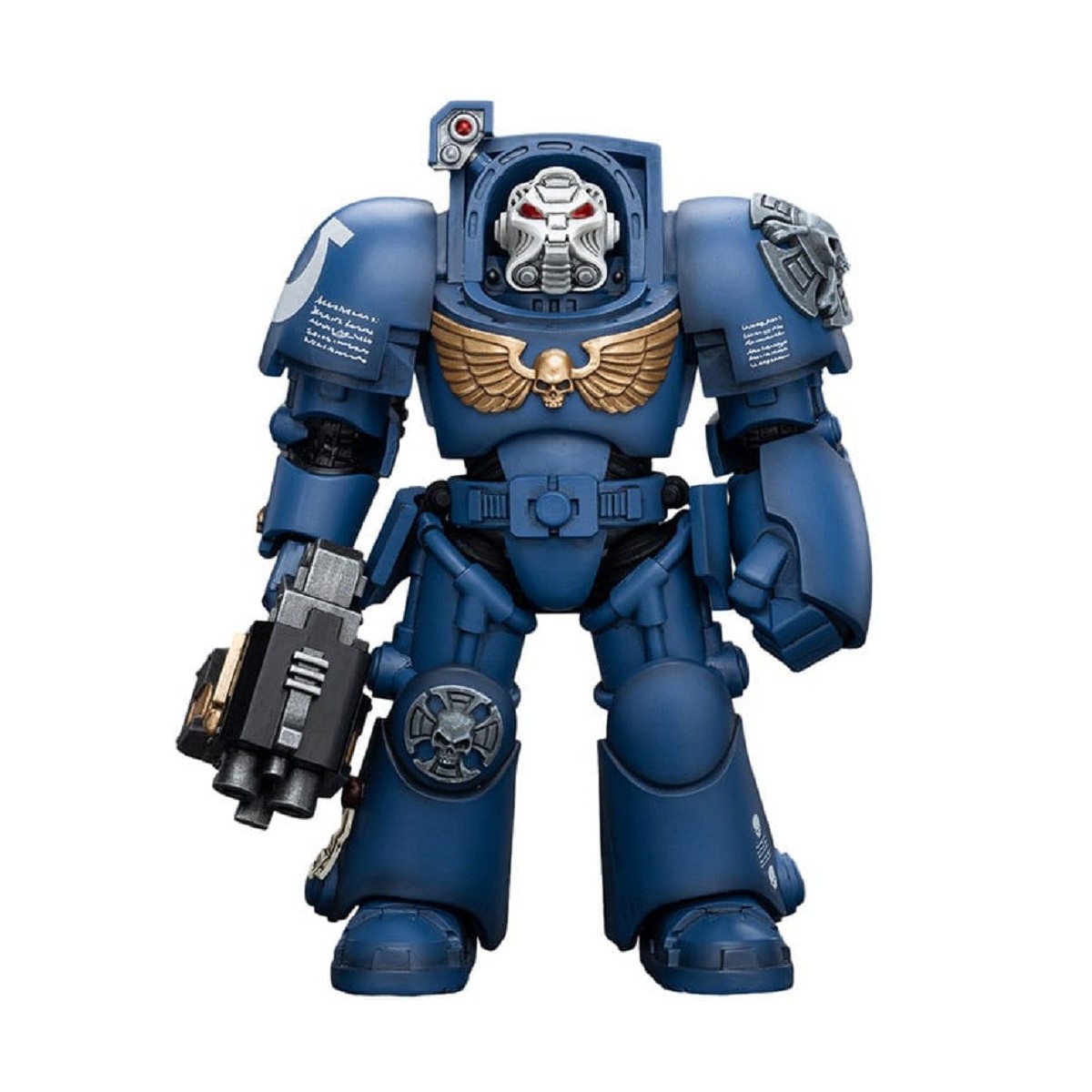 JoyToy Space Marine - Ultramarines - Squadra Terminator con Storm Bolter 1/18 - Warhammer 40K