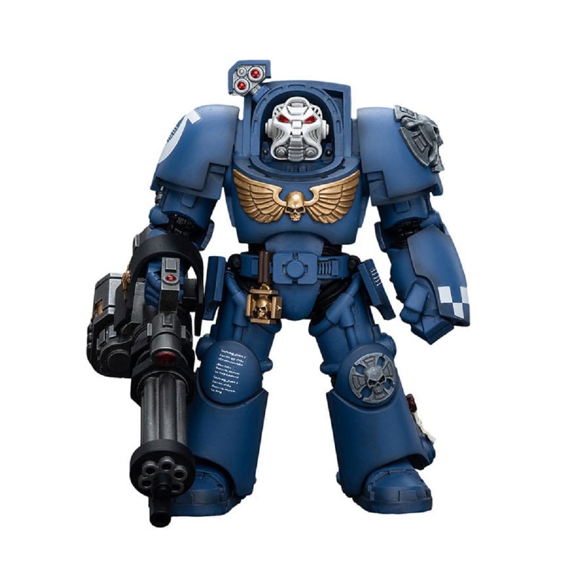 JoyToy Space Marine - Ultramarines - Squadra Terminator con Storm Bolter 1/18 - Warhammer 40K